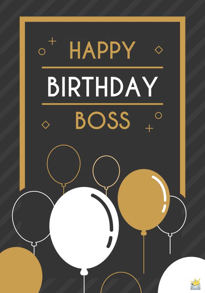 Greeting Card For Boss Birthday