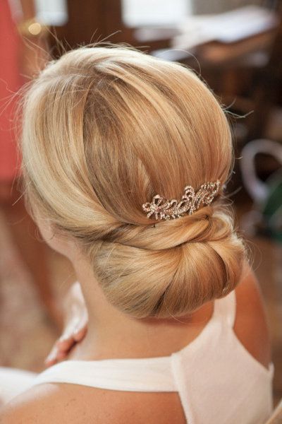 Charming party silky Bun Hairstyle