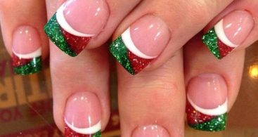 Cute color gel Christmas nail art