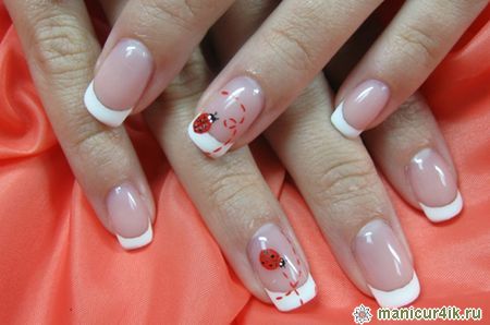 Cute red smallGel nail art