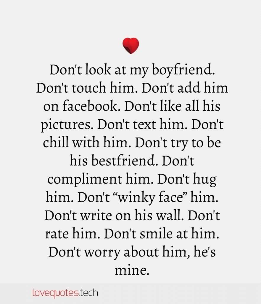 Don't Look At My Cute Love Quotes