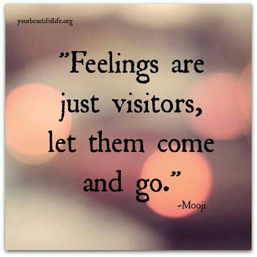 Feelings Are Just Visitors Best Quotes