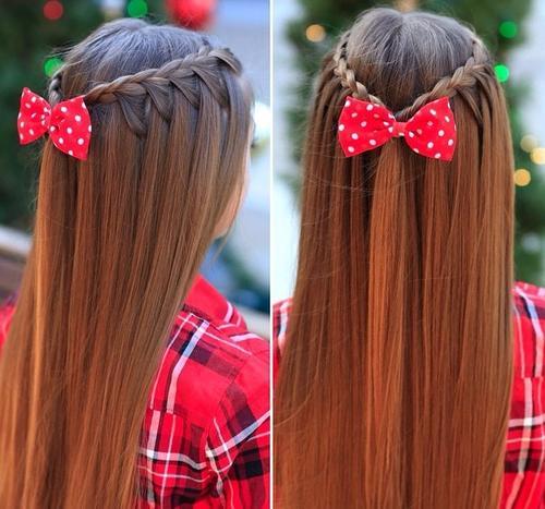 Girlish long hair Braid Hairstyle