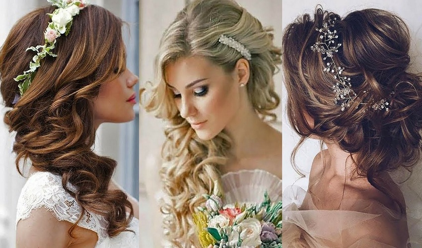 Gorgeous wedding styles specially for bridal Curly Hairstyle