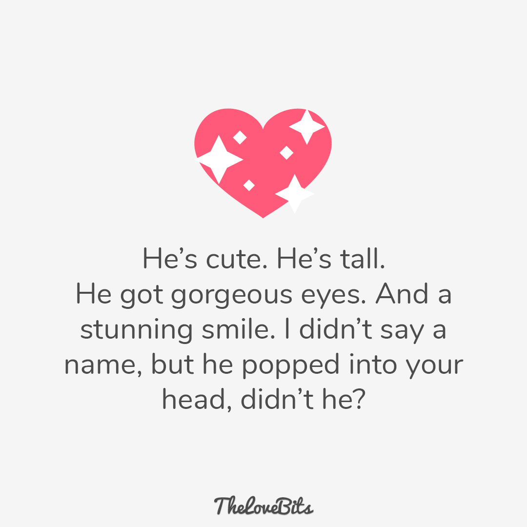 He's Cute He's Tall Crush Quotes