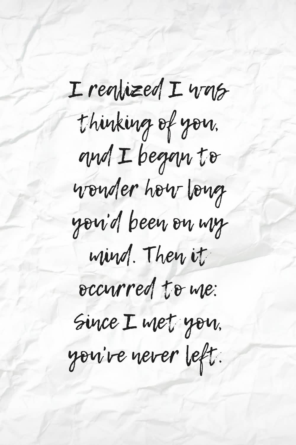 I Realized I Was Cute Love Quotes
