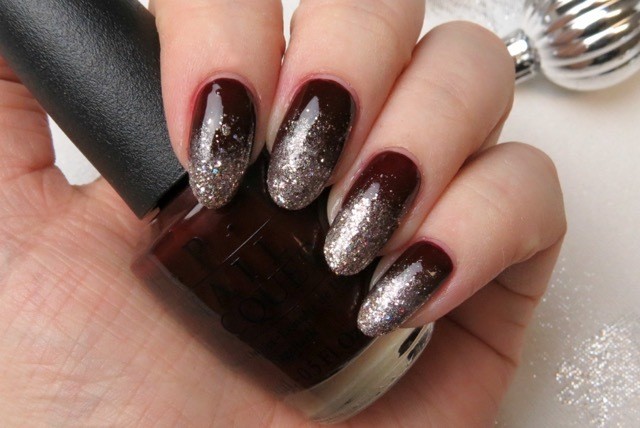 Orignal black Glitter nail art