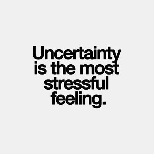 Uncertainty Is The Most Confused Quotes