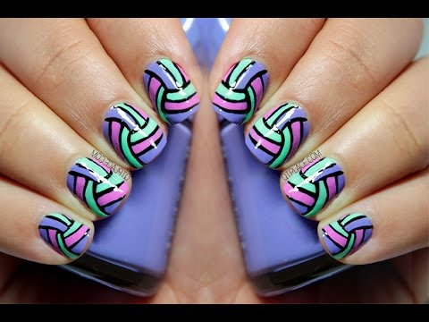 Unique purple pink black design Stripe nail art