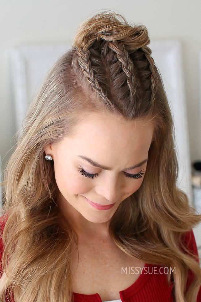 fantastic triple lines Braid Hairstyle