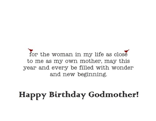 For the women in my life as close messages for my dear Godmother