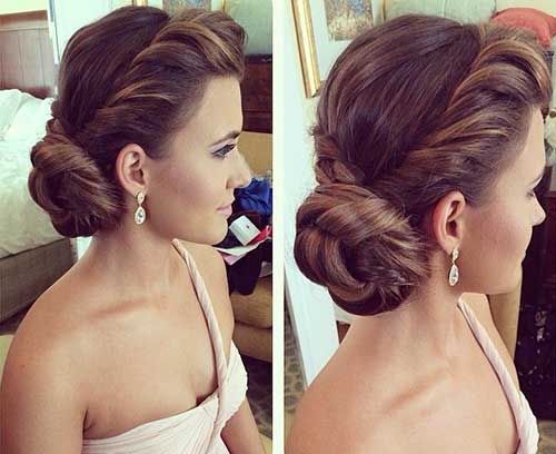 Lovely bun style for party Long Hairstyle
