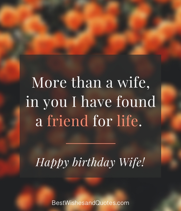 More than a wife in you I have found Wife birthday quote wish for her from hubby