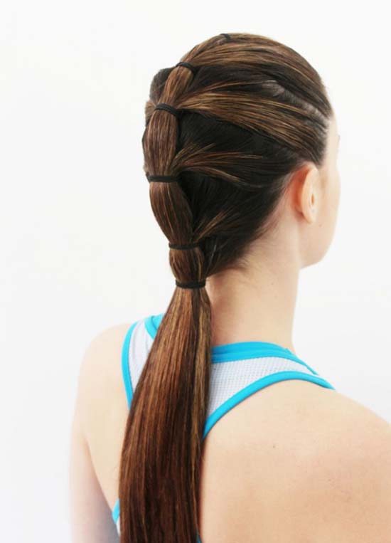 New sport style for girls Ponytail hairstyle