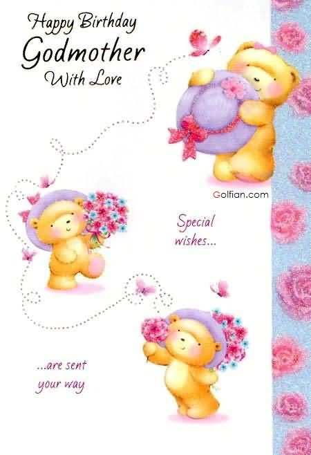 Nice greeting card for special Godmother with love image