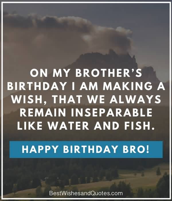Perfect happy birthday quote for amazing Brother from lovely brother