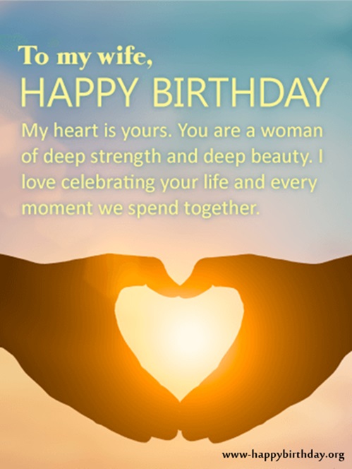 To my Wife happy birthday beautiful sunshine greetings for you