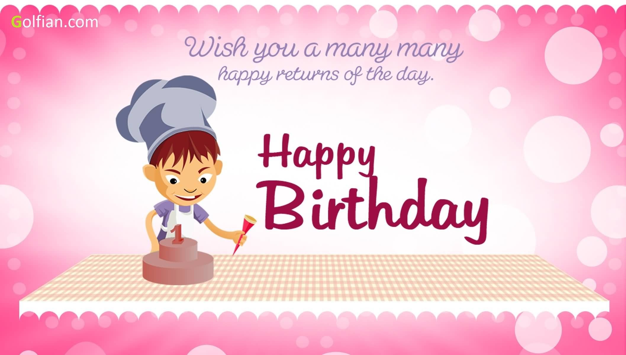 Wish you a many many happy birthday to dear Godchild