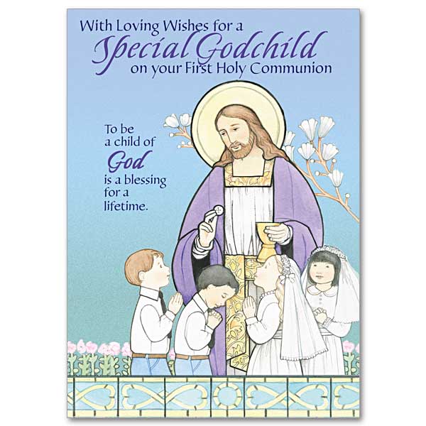 With loving wishes for a special Godchild from god