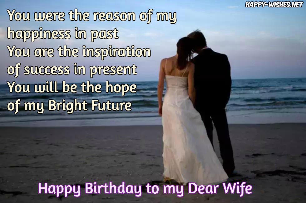 You are the reason of my happiness for wonderful Wife birthday messages wish