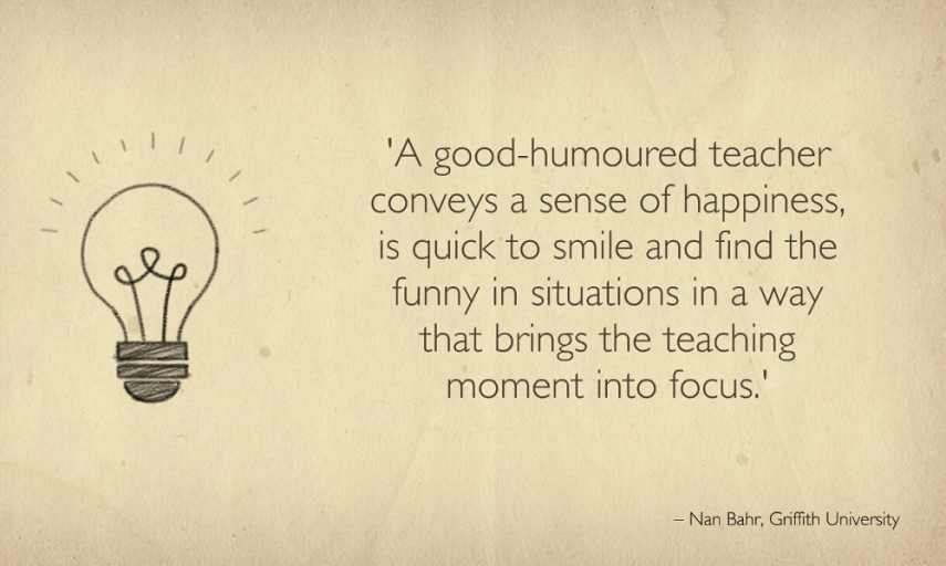 A Good Humored Teacher Conveys Education Quotes