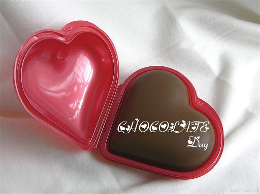 Happy Chocolate Day cute little heart with choco for your wonderful girl