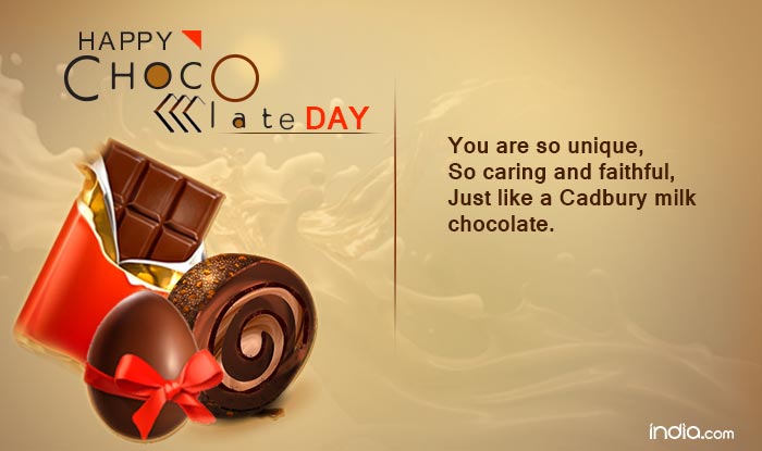 Happy Chocolate Day perfect greetings card for your lovely girl