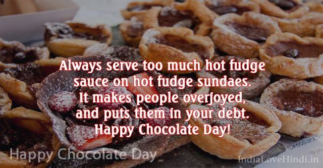 Happy Chocolate Day perfect message on that day for your sweety