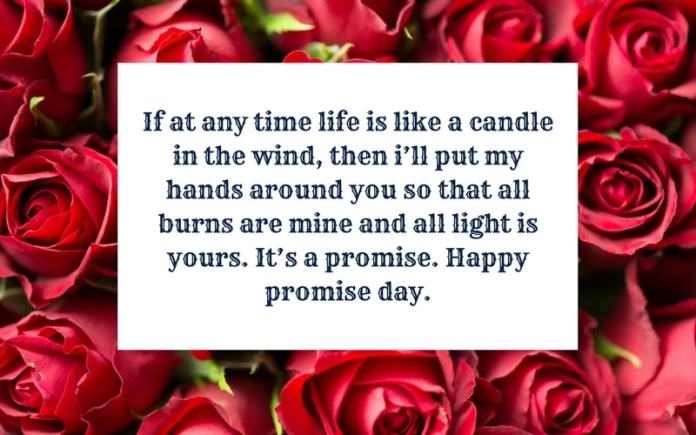 Happy Promise Day If at any time life lovely messages for dear girl from boyfriend