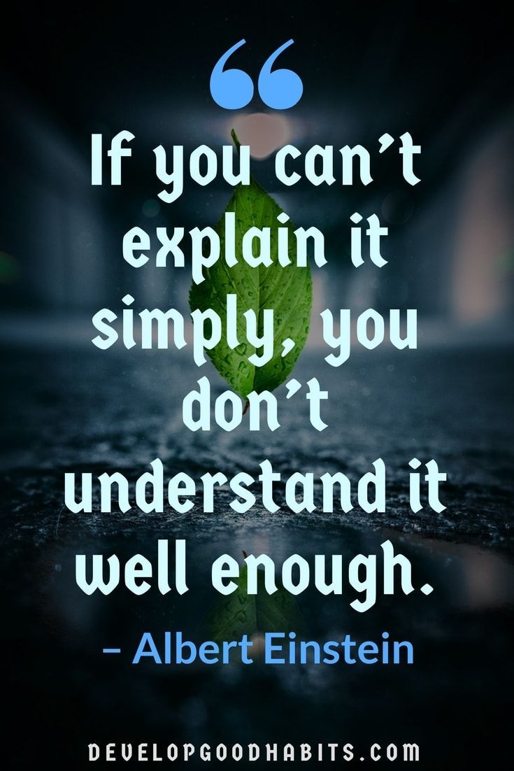 If You Can't Explain It Education Quotes