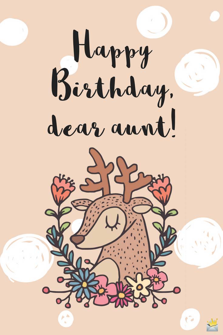 Happy Birthday dear Aunt wonderful wishes message for you