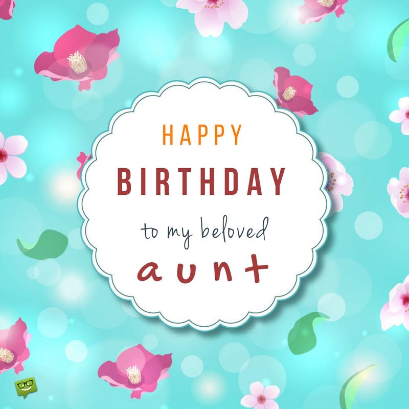 Happy Birthday to my beloved Aunt best background wallpaper wishes