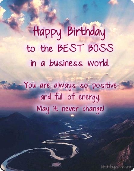 Happy Birthday to the best Boss in a business world attractive quote ...