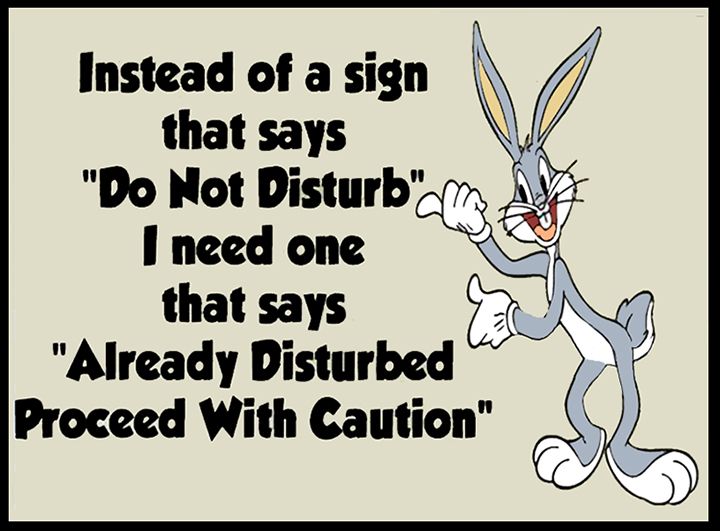 Instead Of A Sign Bugs Bunny Quotes