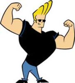 Johnny Bravo Posing For Shoot