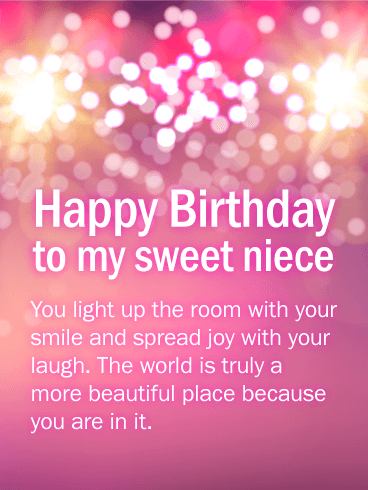 You Light Up The Room Happy Birthday Niece