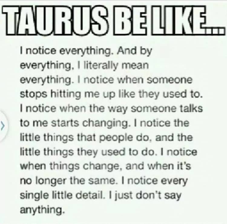 I Notice Everything And Taurus Memes