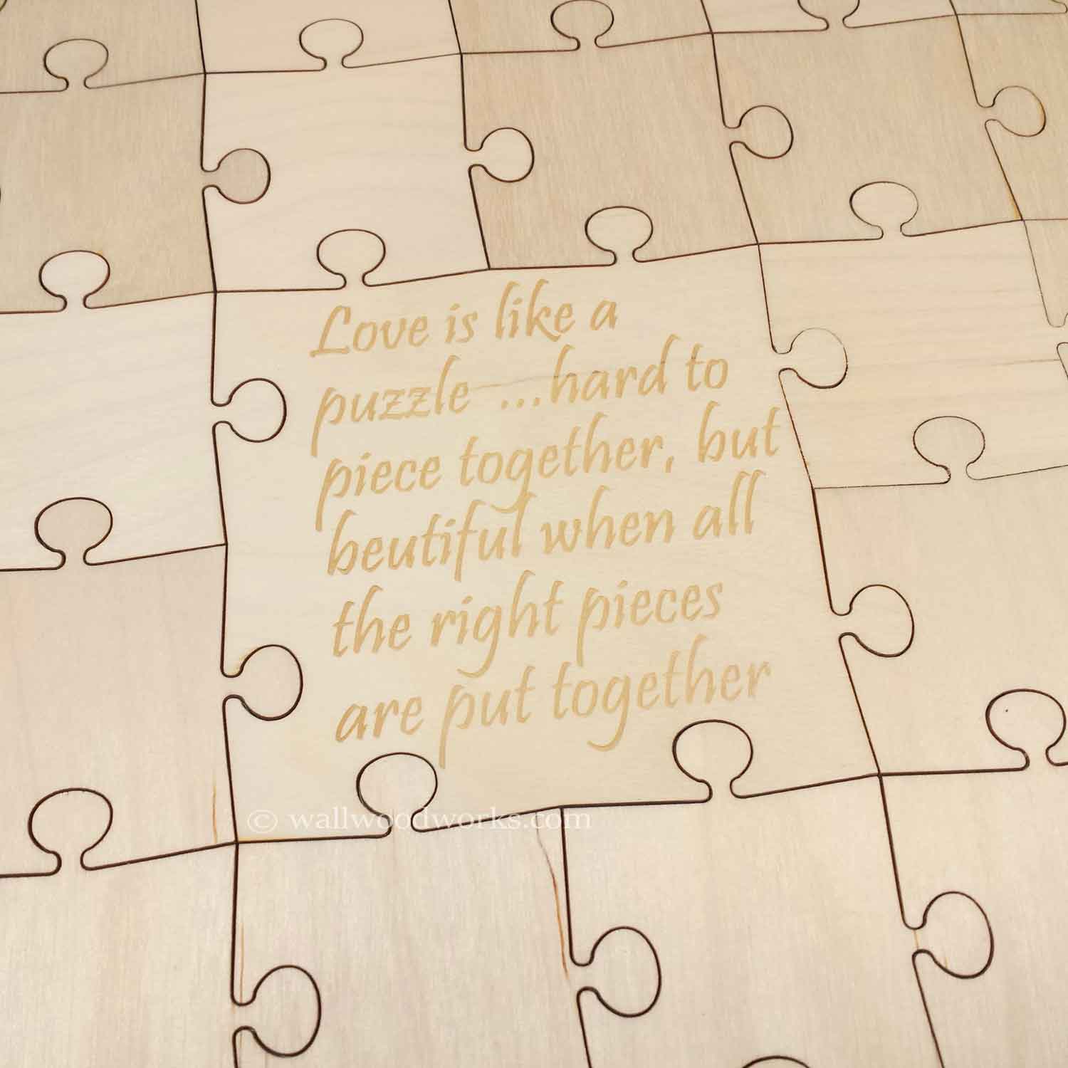 The Right Piece Are Put Love Puzzle Quotes