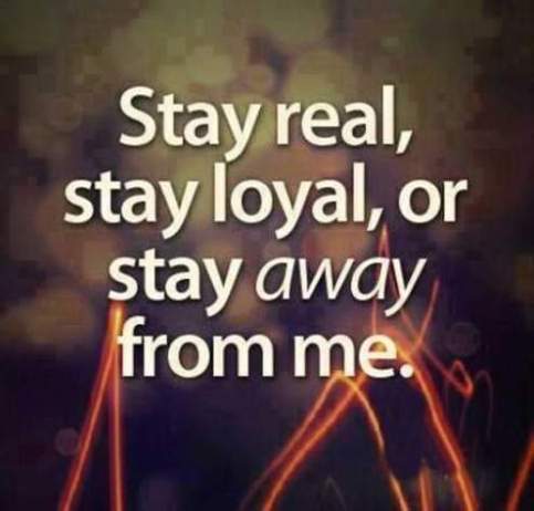 Stay Real Stay Loyal Fake Friends Quotes