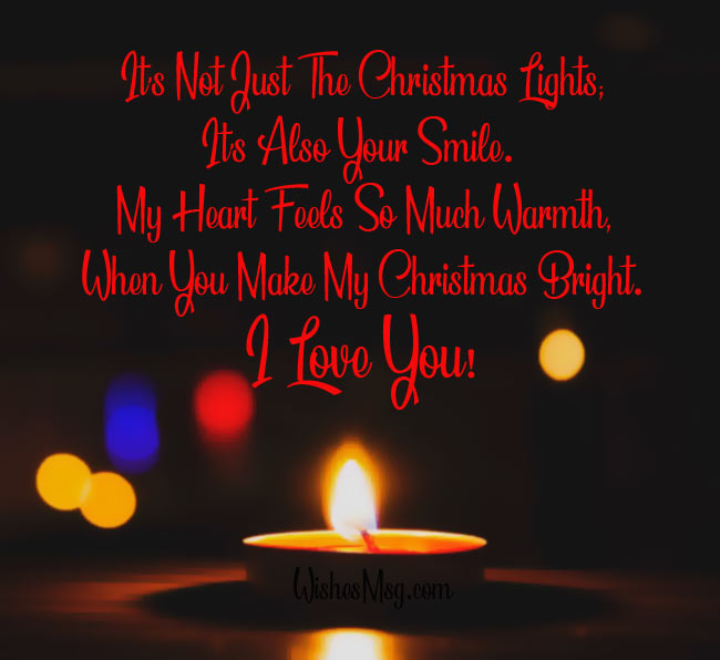 Its not just the christmas lights its also your smile