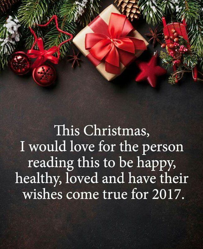 This christmas i would love for the person reading this