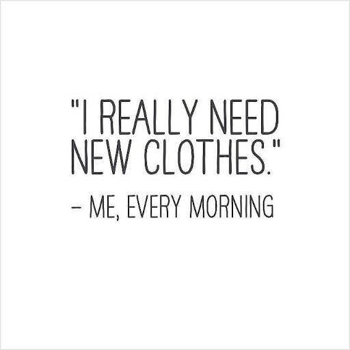 I Really Need New Clothes Fashion Quotes