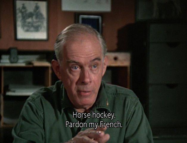 Horse Hockey Pardon My Colonel Potter Quotes