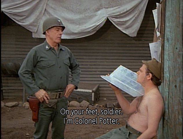 On Your Feet Soldier Colonel Potter Quotes