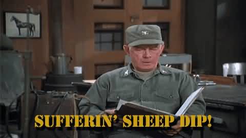 Sufferin Sheep Dip Colonel Potter Quotes