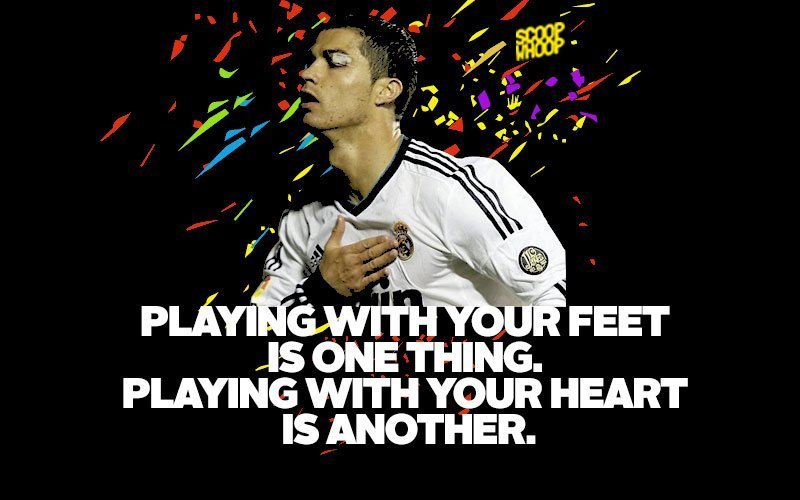 Playing With Your Feet Football Quotes