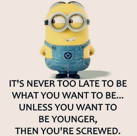 It's Never Too Late To Be Funny Birthday Quotes