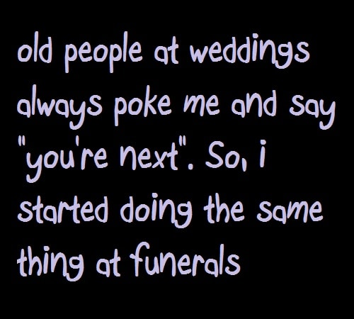 Old People At Weddings