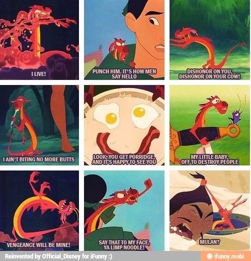 Punch Him It's How Mushu Quotes