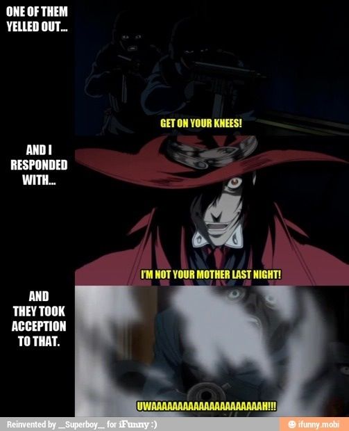 And I Responded With Get Hellsing Abridged Quotes